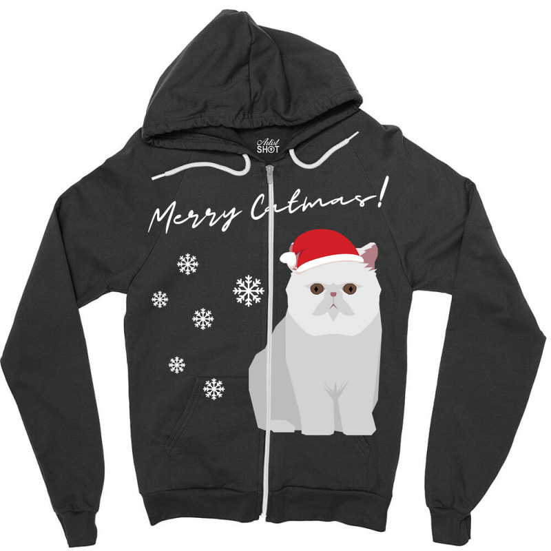 Exotic Shorthair Cat Merry Catmas Christmas Cat Lovers Pullover Hoodie Zipper Hoodie by keishawnredner | Artistshot