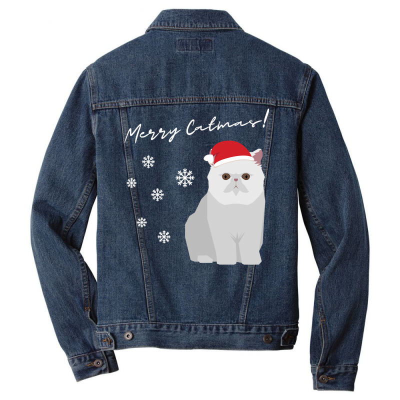 Exotic Shorthair Cat Merry Catmas Christmas Cat Lovers Pullover Hoodie Men Denim Jacket by keishawnredner | Artistshot