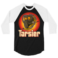 Tarsier Asia Philippines Biologist Monkeys T Shirt 3/4 Sleeve Shirt | Artistshot