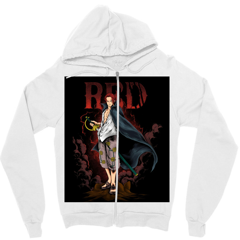 One Piece Film Red Film Zipper Hoodie by abelpollich | Artistshot