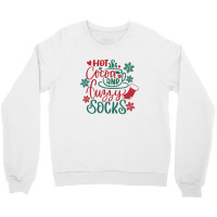 Hot Cocoa And Fuzzy Socks Christmas Crewneck Sweatshirt | Artistshot