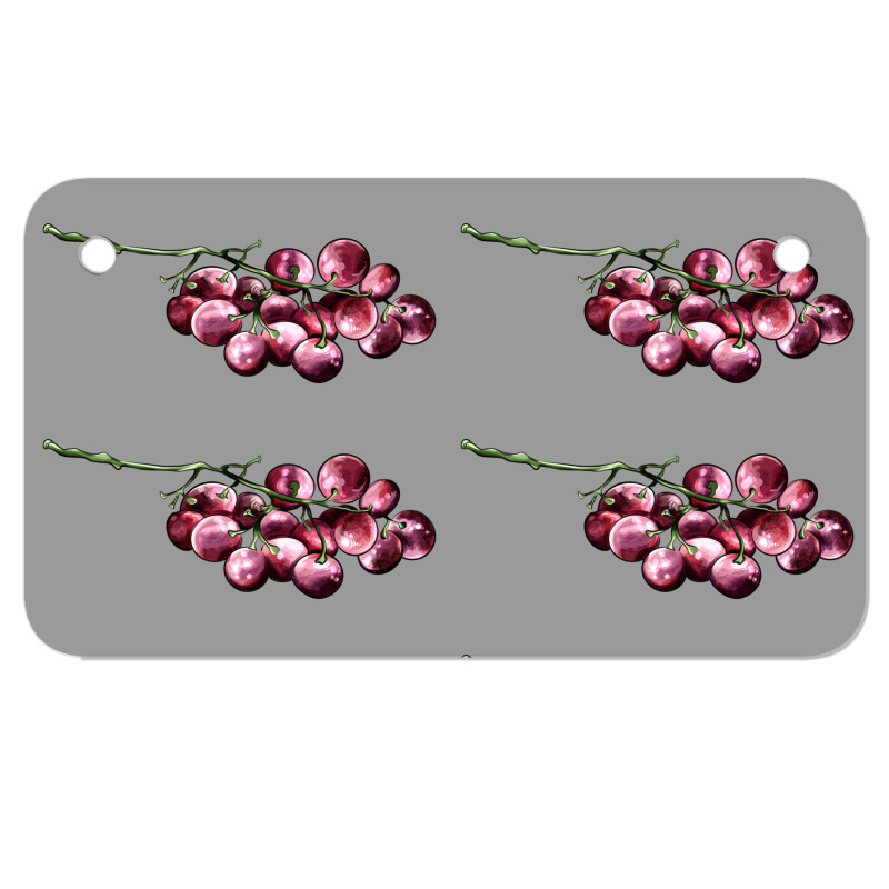 Red Grape Motorcycle License Plate | Artistshot