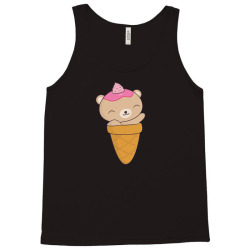 brown bear ice cream cone Tank Top | Artistshot