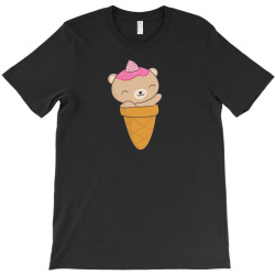 brown bear ice cream cone T-Shirt | Artistshot