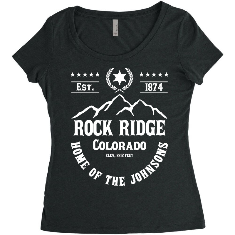 Rock Ridge Colorado Women's Triblend Scoop T-shirt by MichelleLeitch | Artistshot