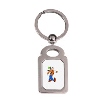 Goofy Silver Rectangle Keychain | Artistshot