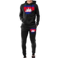 Flag Map Of Cambodia Hoodie & Jogger Set | Artistshot