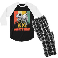 Big Brother Trex Dinosaur Men's 3/4 Sleeve Pajama Set | Artistshot