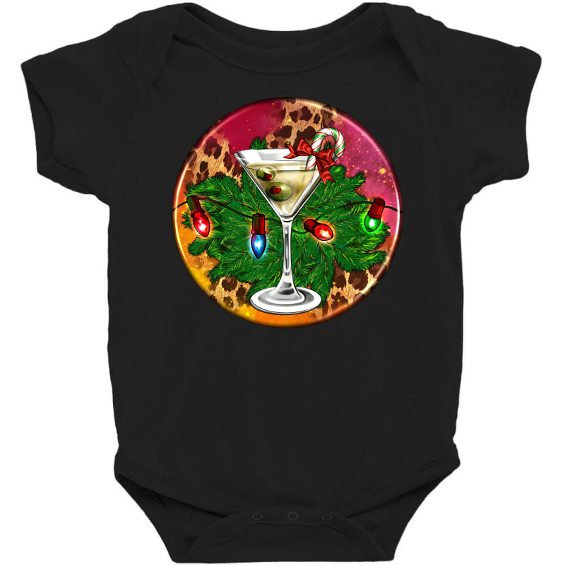 Christmas Martini Baby Bodysuit by AdoDesignShop | Artistshot