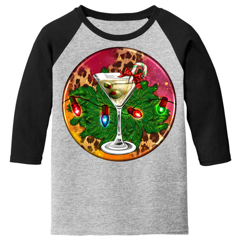 Christmas Martini Youth 3/4 Sleeve by AdoDesignShop | Artistshot