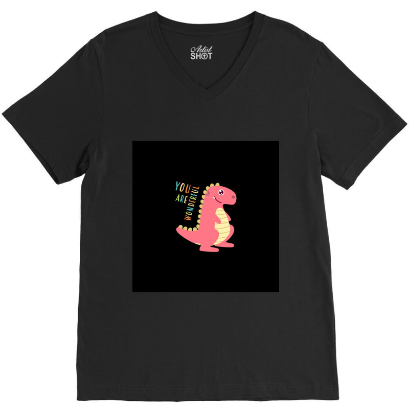 Cute Dinosaur Jr Chiffon Top V-neck Tee | Artistshot