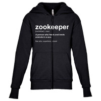 Zoologist Wild Animal Keeper - Zoological Zookeeper Youth Zipper Hoodie | Artistshot