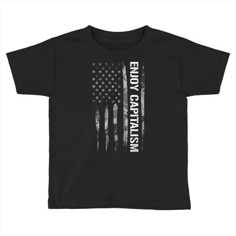 Conservative Enjoy Capitalism   American Flag T Shirt Toddler T-shirt by beckiguralk28 | Artistshot