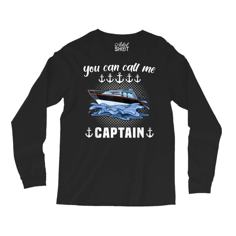 Boaters Sports Boat Sailing Sailing Boat Motor Boat Captain T Shirt Long Sleeve Shirts | Artistshot