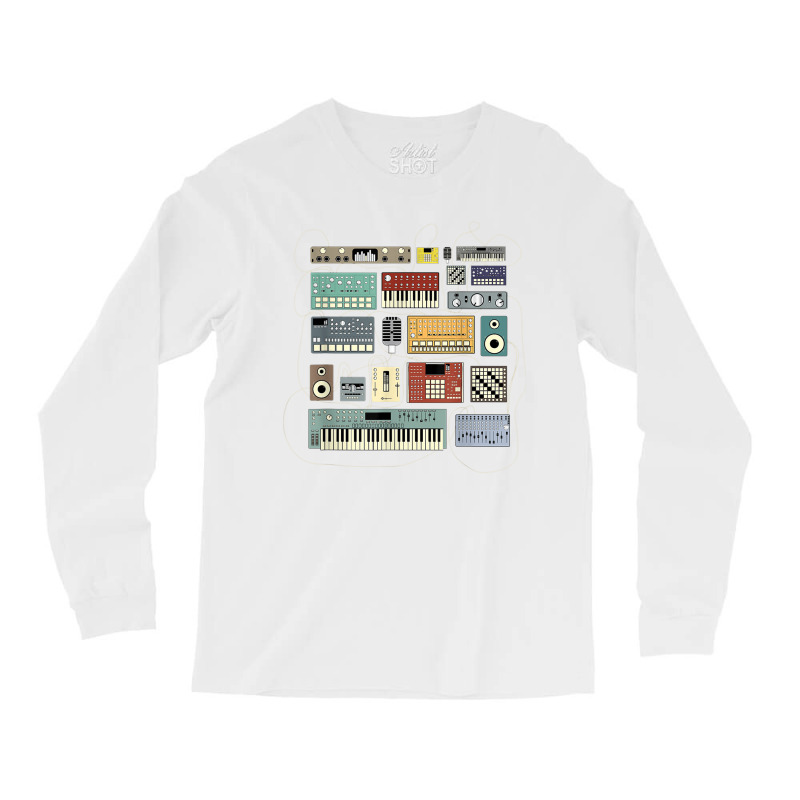 Electronic Musician Synthesizers And Drum Machine Dj Long Sleeve Shirts | Artistshot