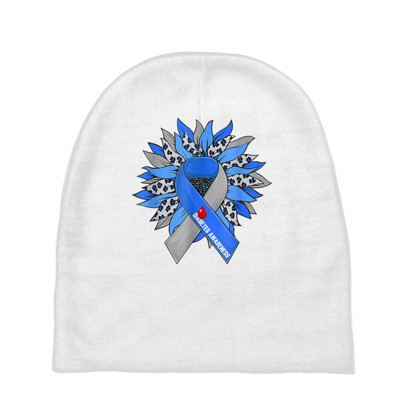 Diabetes Sunflower Type T1d T2d Diabetic Diabetes Awareness T Shirt Baby Beanies by rowenapas5d | Artistshot