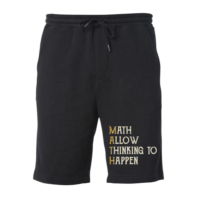 Math Allow Thinking To Happen  Funny Mathematics Fleece Short | Artistshot