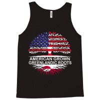 Usa & Greenland Flags Tee American Grown Greenlandic Roots T Shirt Tank Top | Artistshot