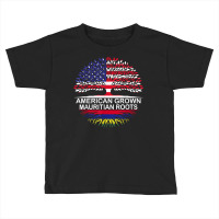 Usa & Mauritius Flags Tee American Grown Mauritian Roots T Shirt Toddler T-shirt | Artistshot