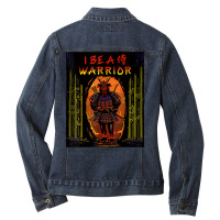 I Be A Samurai Warrior T Shirt Ladies Denim Jacket | Artistshot