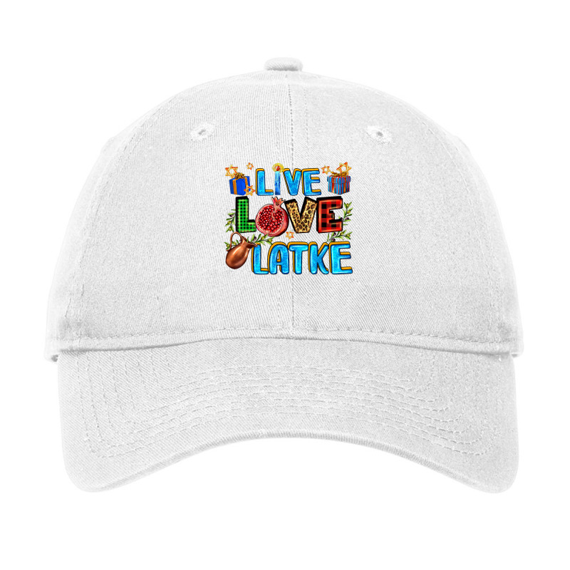 Live Love Latke Happy Hanukkah Jewish Holiday Western T Shirt Adjustable Cap | Artistshot