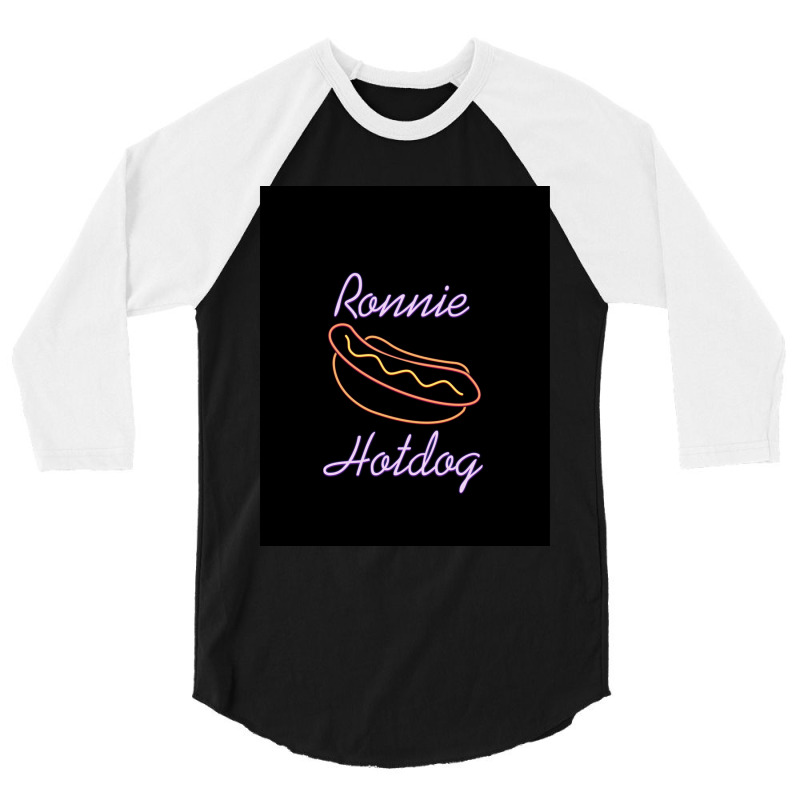 Ronnie Hotdog Graphic 3/4 Sleeve Shirt by JONAHANDERSON | Artistshot