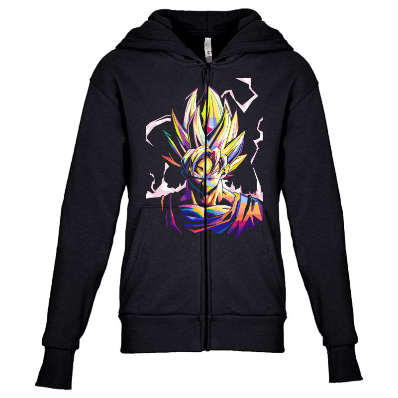 Son Goku Pop Art Youth Zipper Hoodie by maftuhi | Artistshot