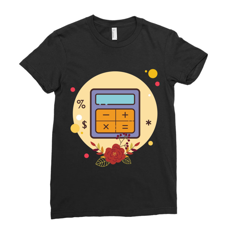 Calculator Flask In Autumn Ladies Fitted T-Shirt by KENNETHPACLING | Artistshot