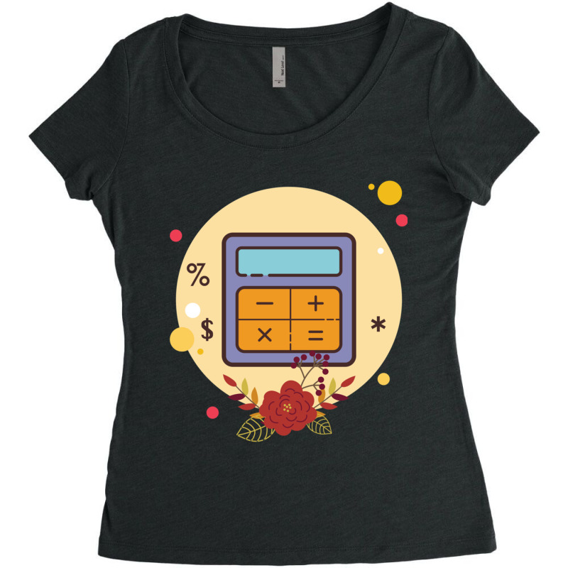 Calculator Flask In Autumn Women's Triblend Scoop T-shirt by KENNETHPACLING | Artistshot