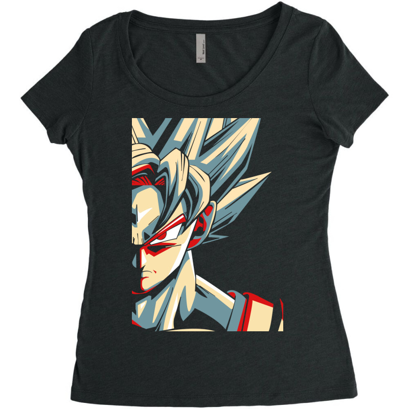 Goku Hope Style Women's Triblend Scoop T-shirt by maftuhi | Artistshot