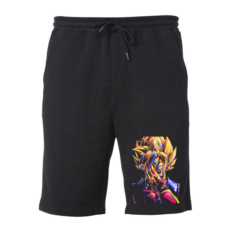 Goku Mask Fleece Short by maftuhi | Artistshot