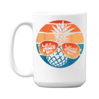 Pineapple Sunglasses Retro Hilton Head Vintage Carolina T Shirt 15 Oz Coffee Mug | Artistshot