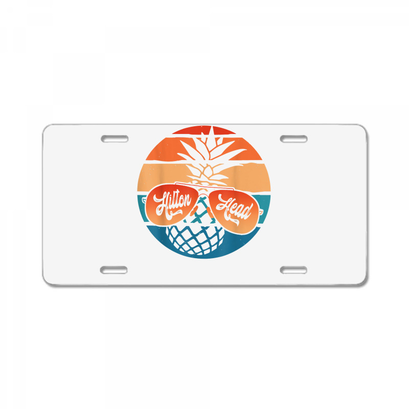 Pineapple Sunglasses Retro Hilton Head Vintage Carolina T Shirt License Plate | Artistshot