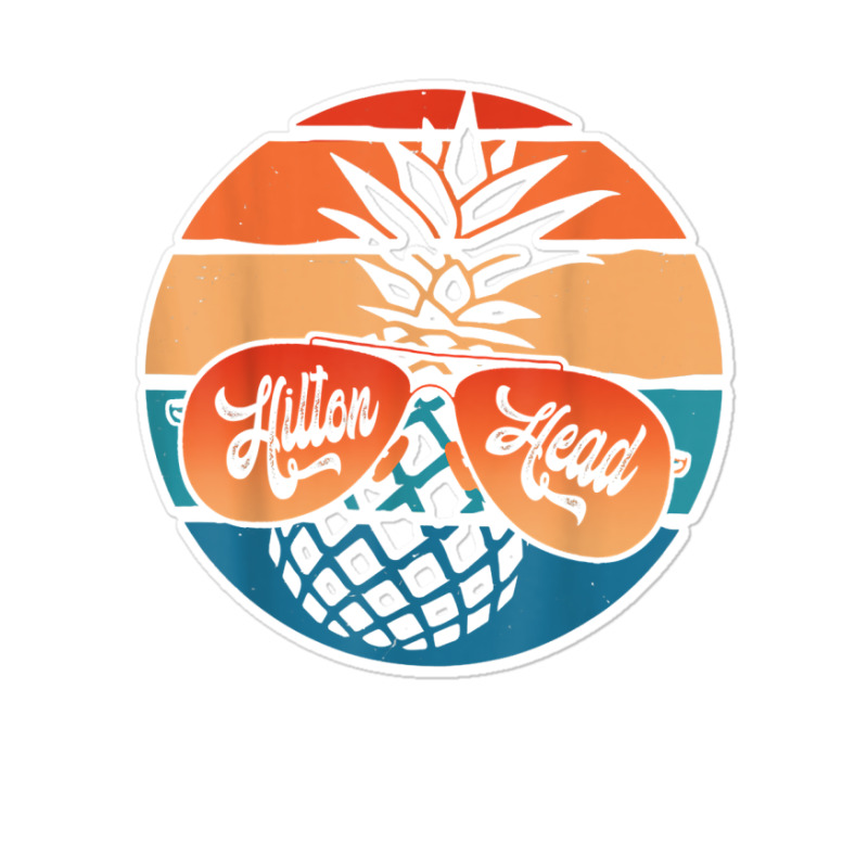 Pineapple Sunglasses Retro Hilton Head Vintage Carolina T Shirt Sticker | Artistshot