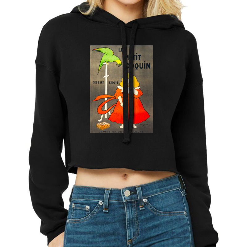 Hd Leonetto Cappiello - Le Petit Coquin Cropped Hoodie by MarshaMiron | Artistshot