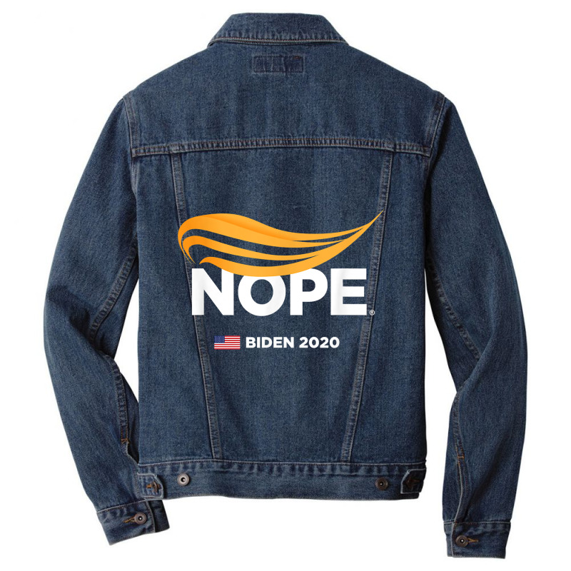 Anti Trump, Biden 2020, Trump Nope, Trump No, Humorous T Shirt Men Denim Jacket | Artistshot