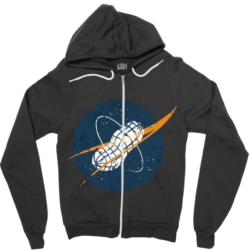 Peanuts Vintage Space Zipper Hoodie | Artistshot