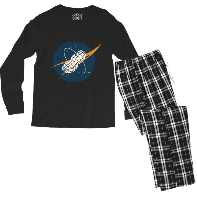 Peanuts Vintage Space Men's Long Sleeve Pajama Set | Artistshot