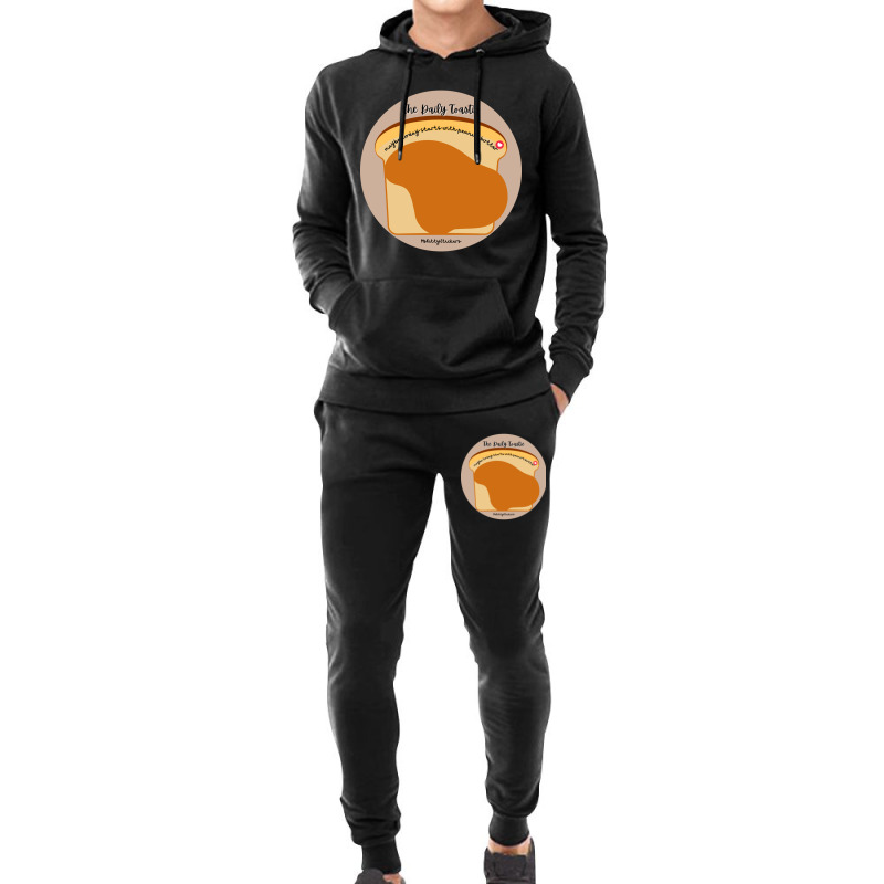 The Daily Toastie  Maybe Today Starts With Peanut Butter Hoodie & Jogger Set | Artistshot