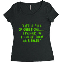 The Riddler Quote  Paul Dano Women's Triblend Scoop T-shirt | Artistshot