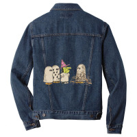 Vintage Peanuts Great Pumpkin Ghost Costumes Men Denim Jacket | Artistshot