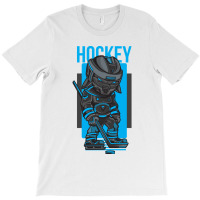 Hockey Man Blue And Gray T-shirt | Artistshot