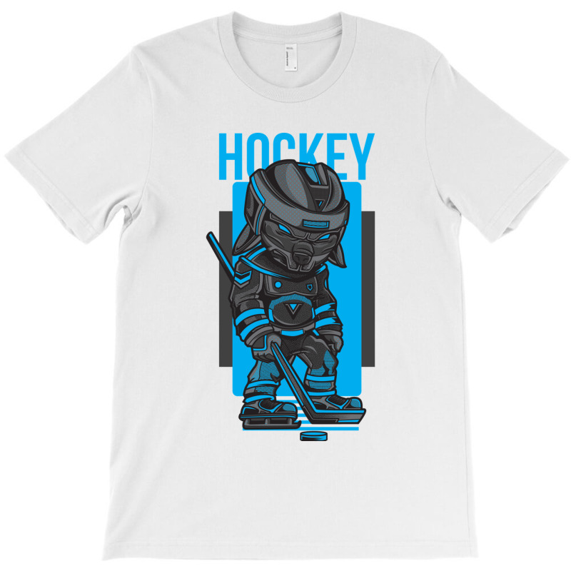 Hockey Man Blue And Gray T-shirt | Artistshot