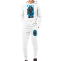 Hockey Man Blue And Gray Hoodie & Jogger Set | Artistshot