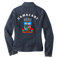 Camaçari Coat Of Arms Flag National Pride Gift Souvenir T Shirt Ladies Denim Jacket | Artistshot