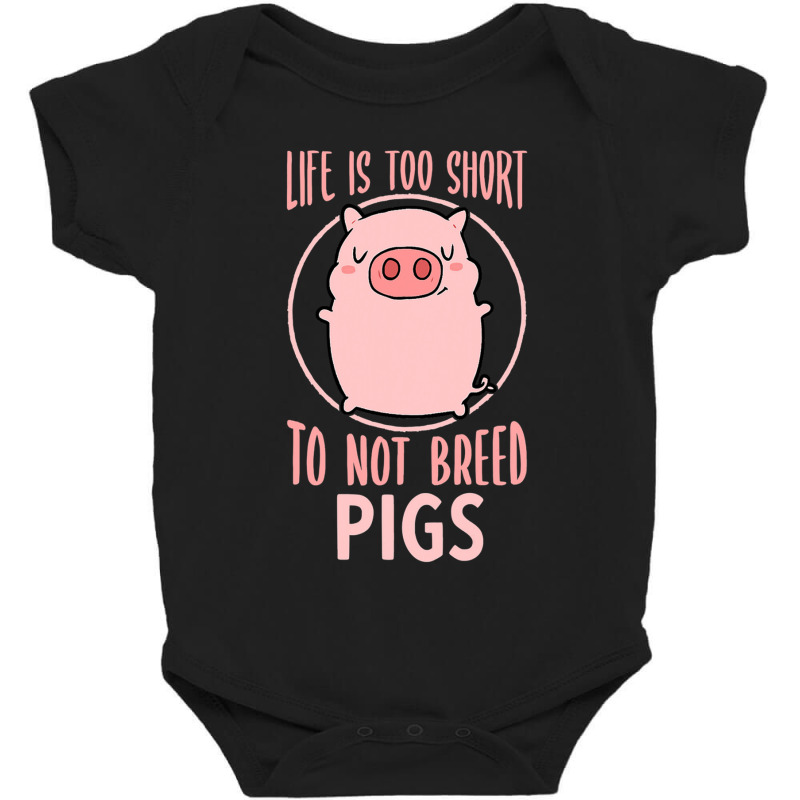 Breed Pigs Design Men Pig Keeper Design Pig Farming 197 Baby Bodysuit | Artistshot