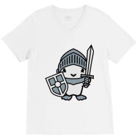 Duck With A Sword  (2) V-neck Tee | Artistshot