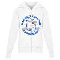 Making It Through Another Day Youth Zipper Hoodie | Artistshot