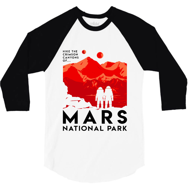 Mars National Park 3/4 Sleeve Shirt | Artistshot