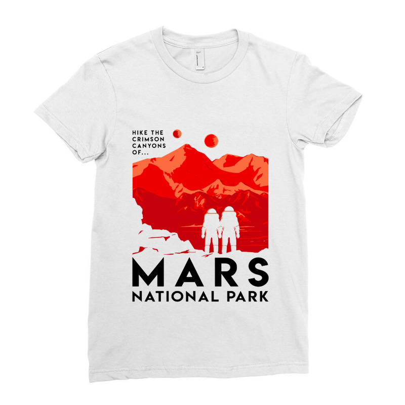 Mars National Park Ladies Fitted T-shirt | Artistshot